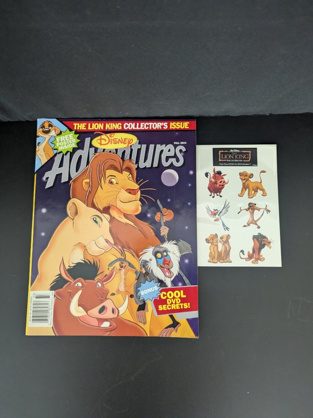 New old stock: Disney Adventures magazine Lion King collector's issue